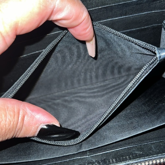 Yves Saint Laurent Black and Gold Satchel with Wallet - Picture 16 of 16